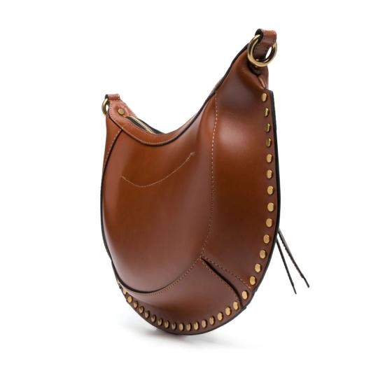 26FW 이자벨마랑 나오코 레더 숄더백 A1C01M PP0001FA 50CO BROWN - ISABEL MARANT
