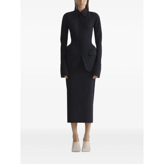 26SS 뮈글러 스커트 JU0584 M705 BLACK - MUGLER