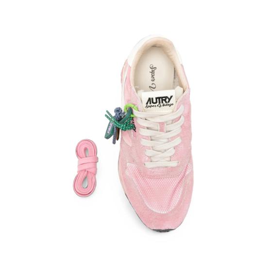 26FW 오트리 릴윈드 나일론 스웨이드 스니커즈 WVLW YG07 PINK - AUTRY