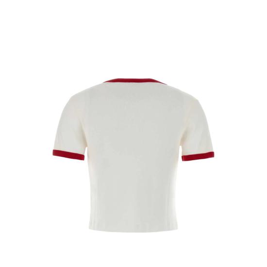 26FW 스포티앤리치 폴로 티셔츠 TO073710509WH WHRUB WHITE - SPORTY & RICH