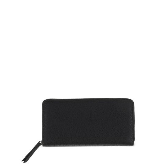 26SS 마르지엘라 포 스티치 집 어라운드 월렛 P4455 S56UI0110 T8013 BLACK