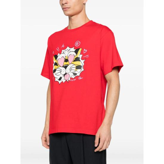 26SS 겐조 Wild Tiger 오버사이즈 티셔츠 FG55TS4034SG 22 RED - KENZO