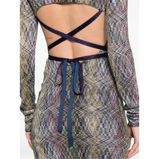 26FW 미소니 원피스 DS26WG21 BR015S SMSON GREY - MISSONI