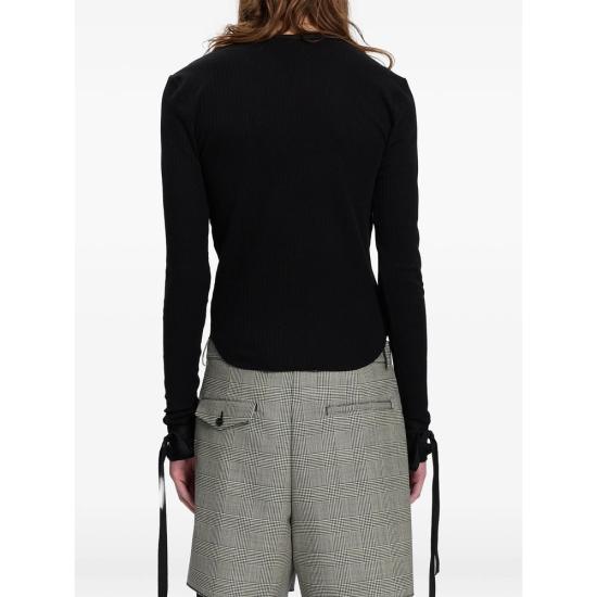 26FW 앤 드뮐미스터 탑 B0014466 FA766 099 BLACK - ANN DEMEULEMEESTER