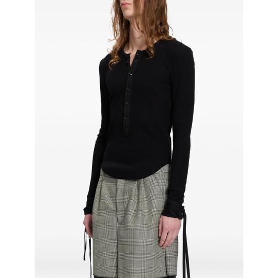 26FW 앤 드뮐미스터 탑 B0014466 FA766 099 BLACK - ANN DEMEULEMEESTER