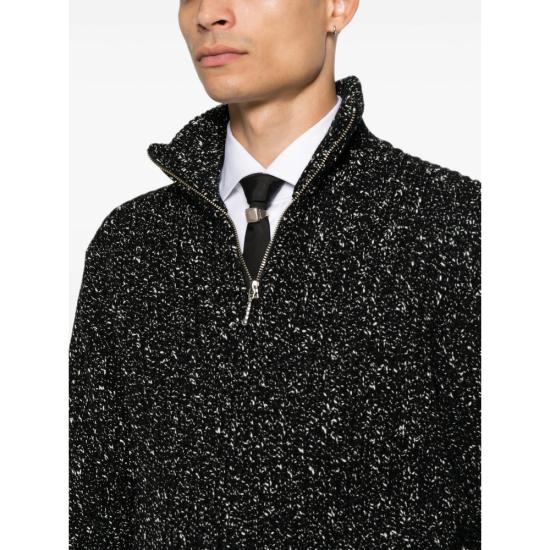 26FW 어니스트 더블유 베이커 스웨터 KN198D ML02 BLACK - ERNEST W. BAKER