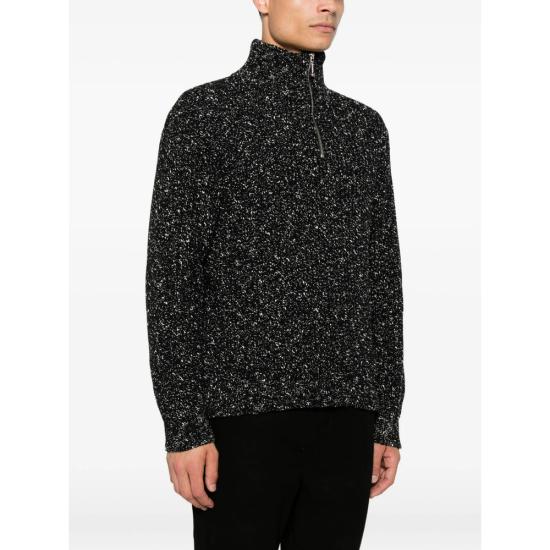 26FW 어니스트 더블유 베이커 스웨터 KN198D ML02 BLACK - ERNEST W. BAKER