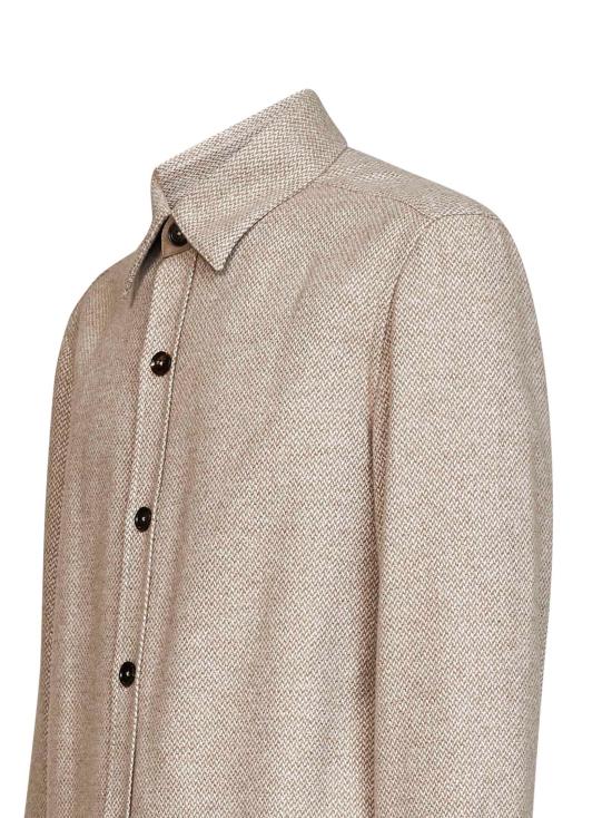 26FW 에르메네질도제냐 셔츠 UIV10A4SOT52KN3 BEIGE - ERMENEGILDO ZEGNA