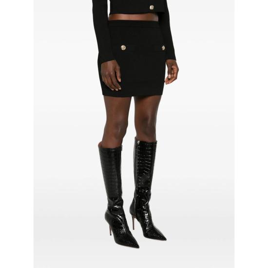 26FW 발망 스커트 SK000000 0077 0PA BLACK - BALMAIN
