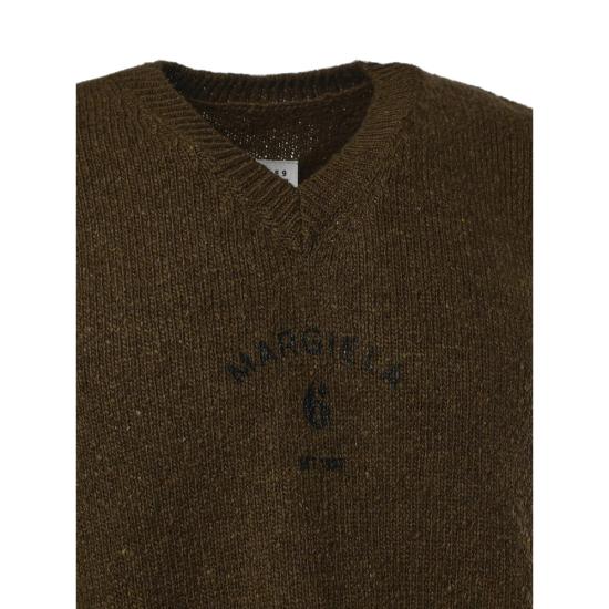 26FW MM6 메종마르지엘라 스웨터 M13283 SH0FB0026 727S GREEN - MM6 MAISON MARGIELA