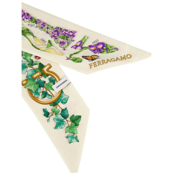 26FW 살바토레 페라가모 머플러/스카프 321289 0795177 AVOAZ WHITE - SALVATORE FERRAGAMO