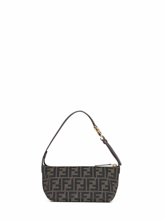 26FW 펜디 바니티 FF 자카드 스몰 파우치 8BS124B17AF14YN BROWN - FENDI
