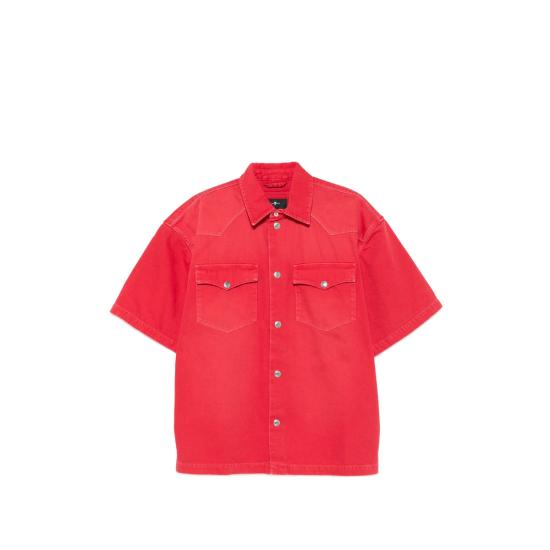 26FW 세븐포올맨카인드 셔츠 7T6S0H11 S S WESTER 3M8 RED