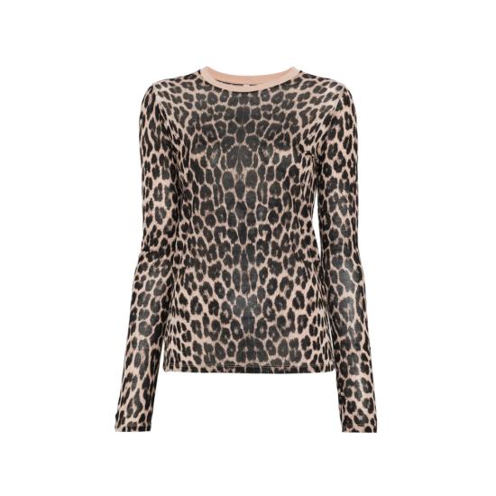 26FW 베이스레인지 폴로 티셔츠 TTLS CI LONG SLEEV LEOPA BROWN