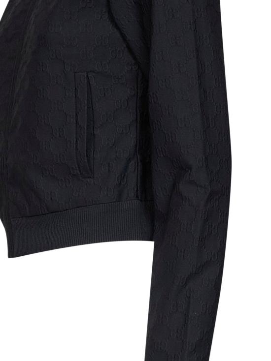 26FW 구찌 GG 저지 자카드 집업 재킷 875687XJHX31000 BLACK - GUCCI
