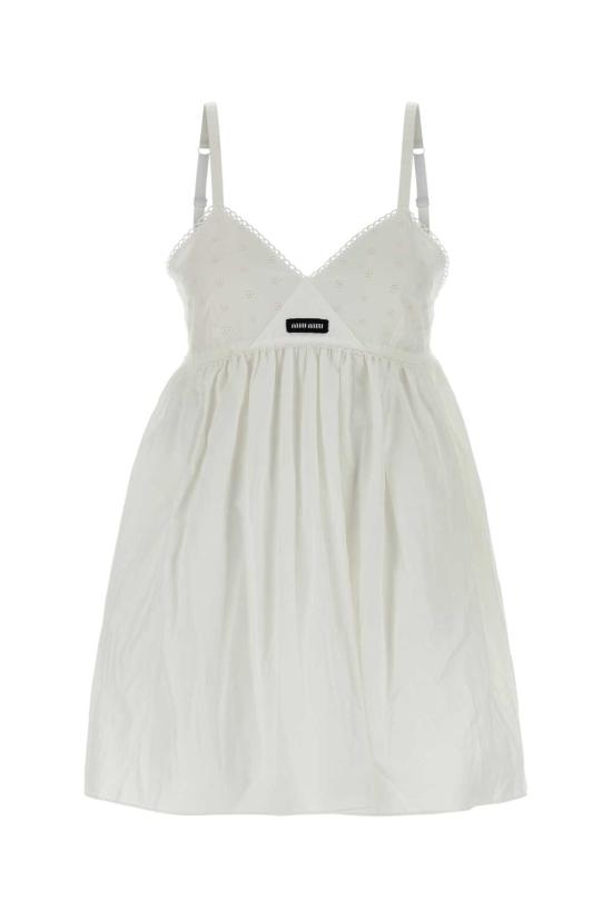 26FW 미우미우 원피스 MF6417SOOO196J F0009 White