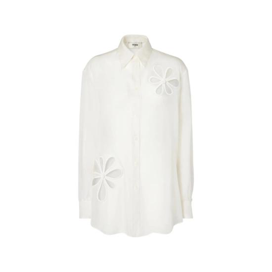 26SS 펜디 셔츠 AW9P FS8355 F0ZNM WHITE