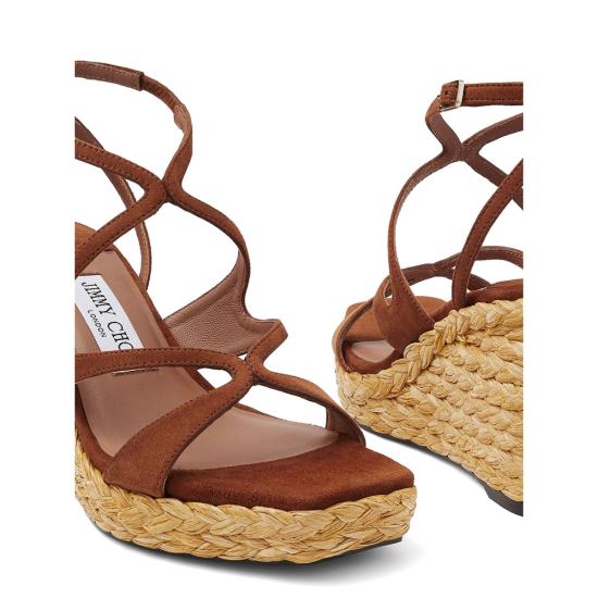 26SS 지미추 샌들 AYLA 85 CUG TAN BROWN - JIMMY CHOO