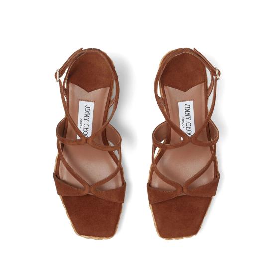 26SS 지미추 샌들 AYLA 85 CUG TAN BROWN - JIMMY CHOO