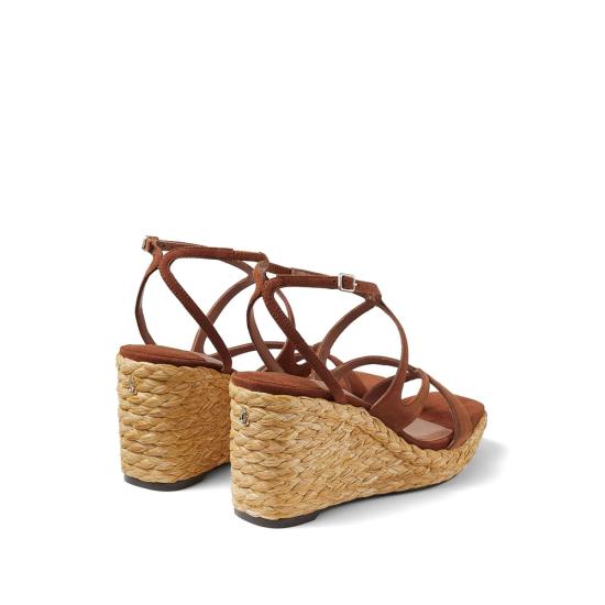 26SS 지미추 샌들 AYLA 85 CUG TAN BROWN - JIMMY CHOO