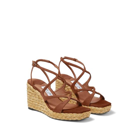 26SS 지미추 샌들 AYLA 85 CUG TAN BROWN - JIMMY CHOO