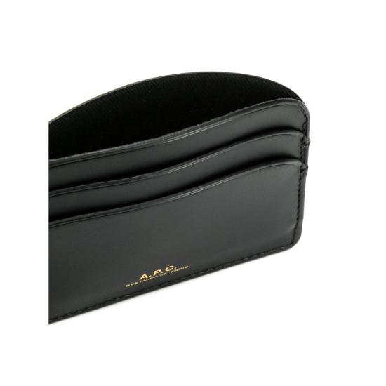 26FW 아페쎄 하프문 카드홀더 PXAWV F63270 LZZ BLACK - A.P.C.