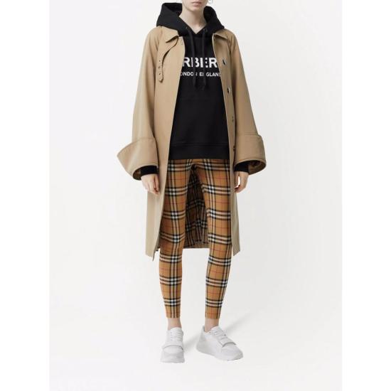 26SS 버버리 체크 스트레치 저지 레깅스 8049478 BELVOIR LT A7028 BROWN - BURBERRY