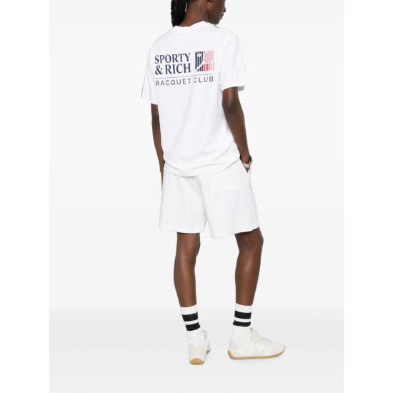 26FW 스포티앤리치 폴로 티셔츠 TO119710431WH WHITE - SPORTY & RICH
