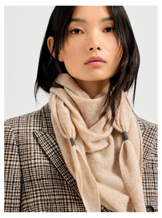 26FW 브루넬로 쿠치넬리 머플러/스카프 MSCDFSW03 BEIGE - BRUNELLO CUCINELLI