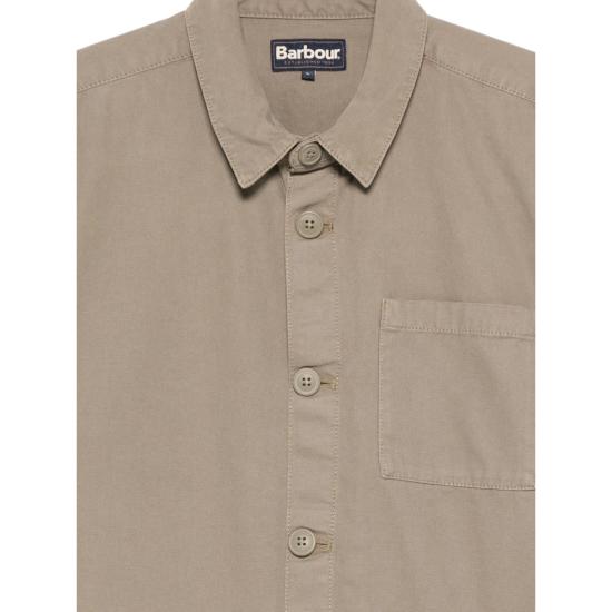 26SS 바버 워시드 코튼 오버셔츠 MOS0281 OL72 GREEN - BARBOUR