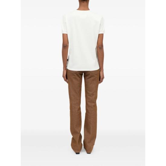 26SS MM6 메종마르지엘라 폴로 티셔츠 M20108 S62GD0212 101 WHITE - MM6 MAISON MARGIELA