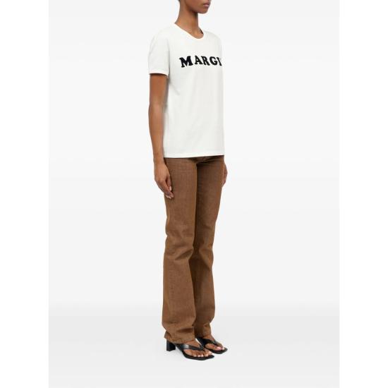 26SS MM6 메종마르지엘라 폴로 티셔츠 M20108 S62GD0212 101 WHITE - MM6 MAISON MARGIELA