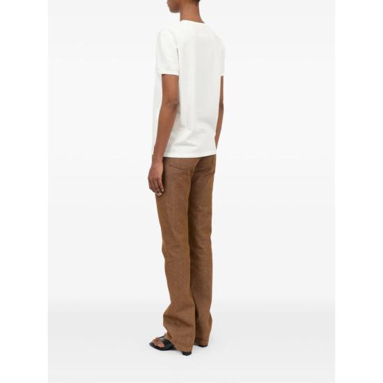 26SS MM6 메종마르지엘라 폴로 티셔츠 M20108 S62GD0212 101 WHITE - MM6 MAISON MARGIELA