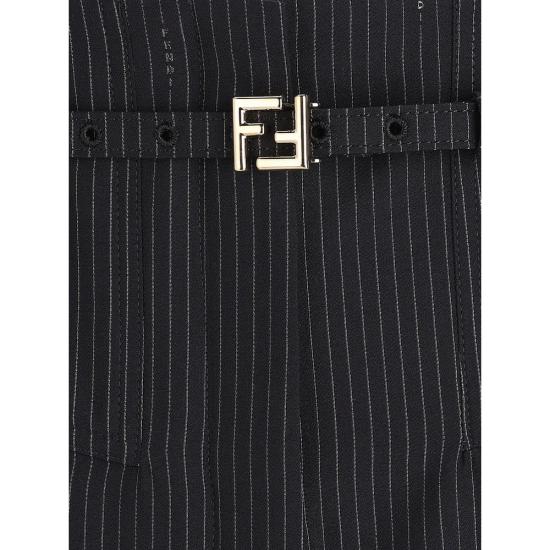 26SS 펜디 팬츠 AW7I FR6673 F0QG3 BLACK - FENDI