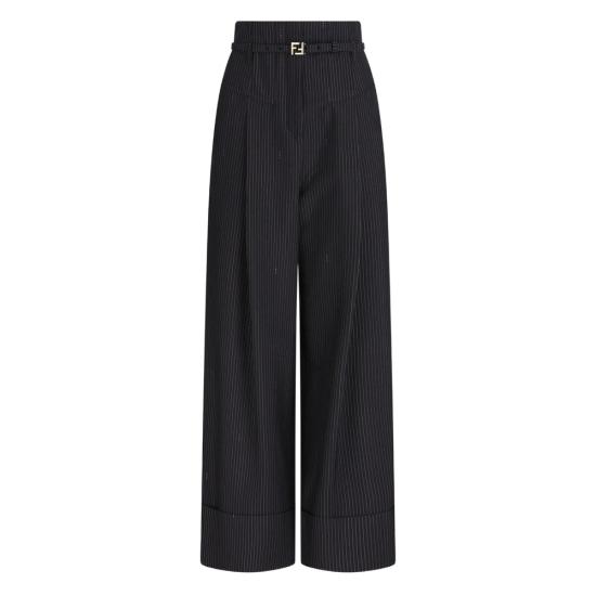 26SS 펜디 팬츠 AW7I FR6673 F0QG3 BLACK