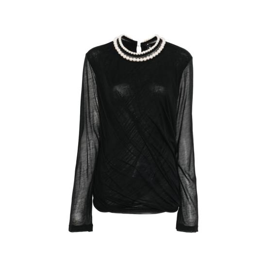 26SS 와타나베 준야 폴로 티셔츠 JQ T008 BLACK