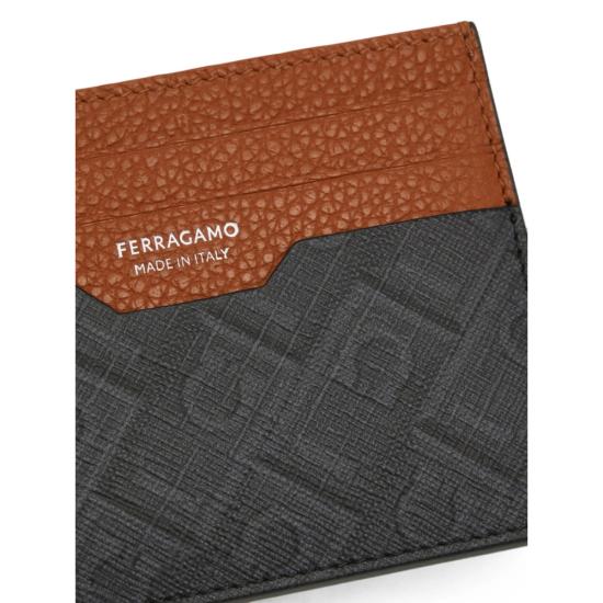 26FW 살바토레 페라가모 크레딧 카드 홀더 661583 0795888 GRINE BLACK - SALVATORE FERRAGAMO
