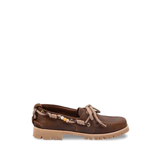 26SS 골든구스 왁스드 스웨이드 크루즈 로퍼 GMF01048 F008192 55372 BROWN