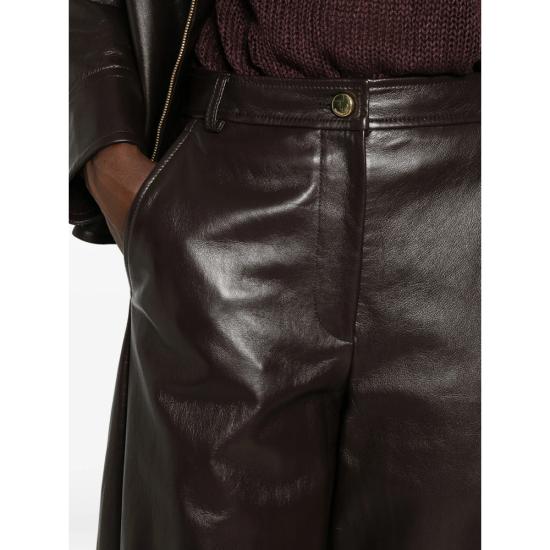 26FW 막스마라 스튜디오 팬츠 MSTLEGNO 013F 003 BROWN - MAX MARA STUDIO
