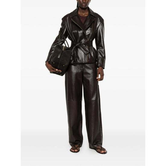 26FW 막스마라 스튜디오 팬츠 MSTLEGNO 013F 003 BROWN - MAX MARA STUDIO