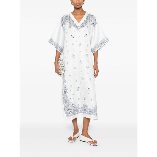 26FW 살바토레 페라가모 원피스 321306 0796420 BIAZZ WHITE - SALVATORE FERRAGAMO