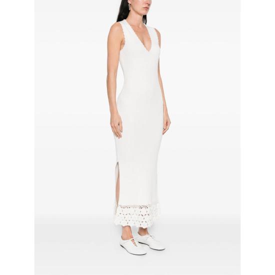 26SS 가니 원피스 A1030474 135 WHITE - GANNI