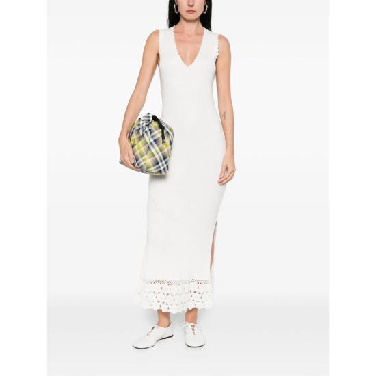 26SS 가니 원피스 A1030474 135 WHITE - GANNI