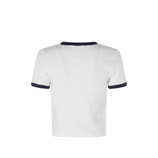 26FW 스포티앤리치 폴로 티셔츠 TO073710509WH WDKNA WHITE - SPORTY & RICH