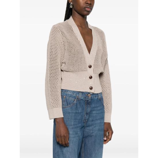 26SS 브루넬로 쿠치넬리 니트웨어 MDV762106 C069 BEIGE - BRUNELLO CUCINELLI
