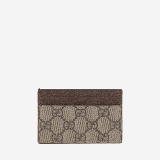 25FW 구찌 바이컬러 GG 카드 케이스 768248 BEIGE - GUCCI