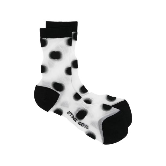 26FW 스티네 고야 양말 SGA069 2288 DOTS WHITE