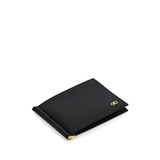 26FW 살바토레 페라가모 간치니 머니클립 반지갑 661475 0776473 NERO BLACK - SALVATORE FERRAGAMO