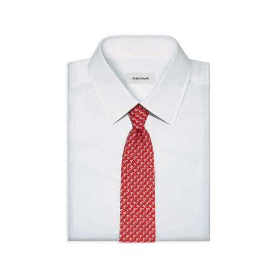 26FW 살바토레 페라가모 넥타이 351419 0794427 ROSSO RED - SALVATORE FERRAGAMO
