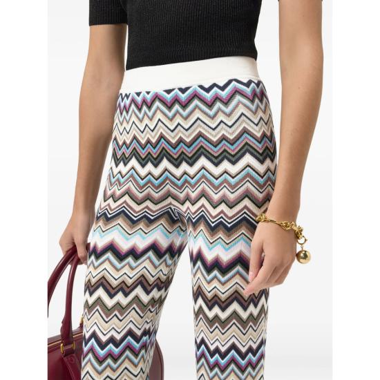 26FW 미소니 플레어 팬츠 DS26WI0I BK01KO SMSPL WHITE - MISSONI